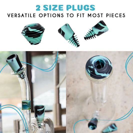 Glass Cleaning Plugs | 3pc Silicone Stoppers Set