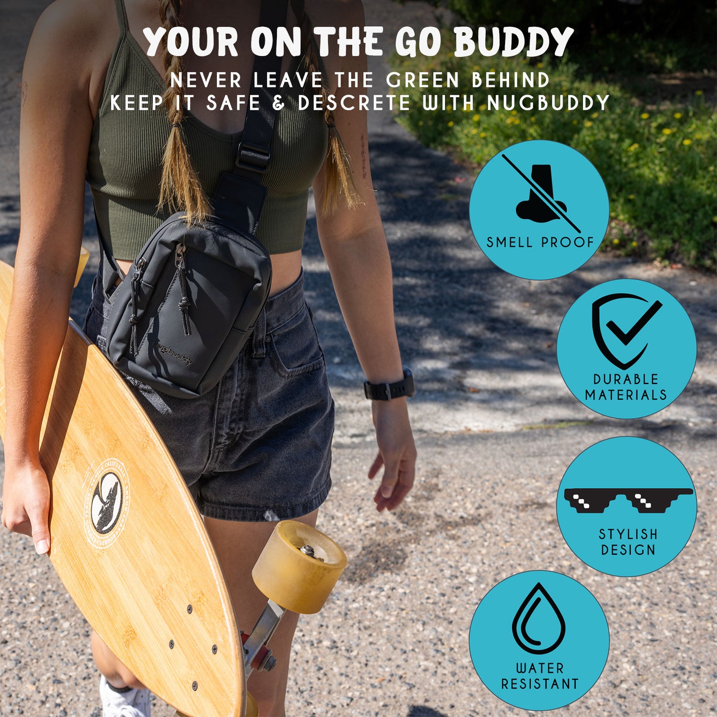 Crossbuddy - Smell Proof Cross Body Bag