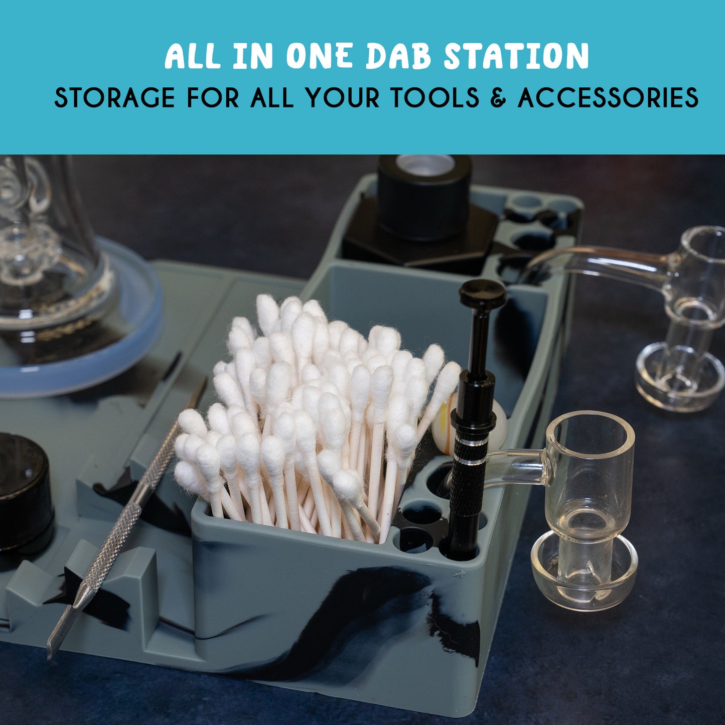 Dab Station -Mat & Accessory Organizer