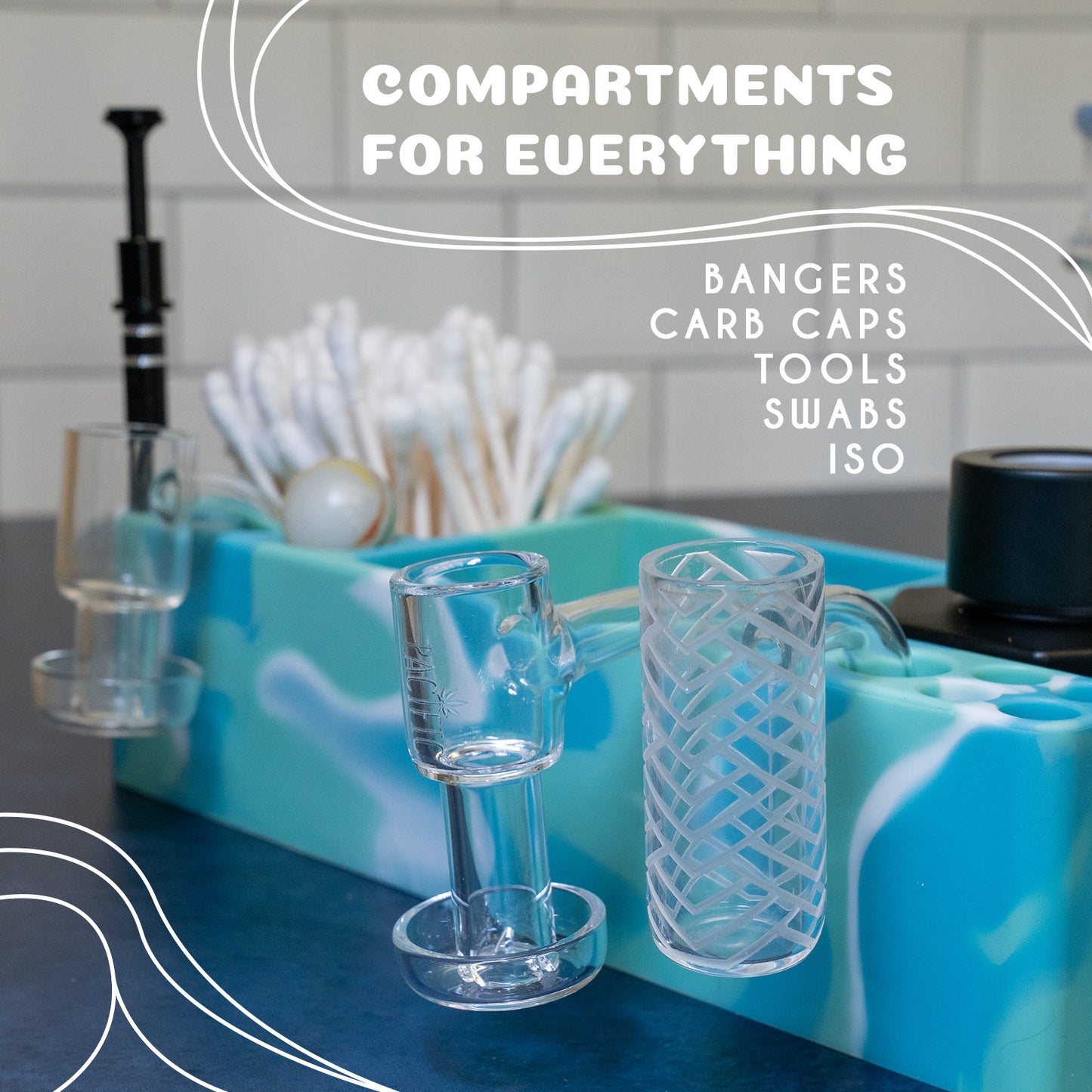 Dab Station -Mat & Accessory Organizer