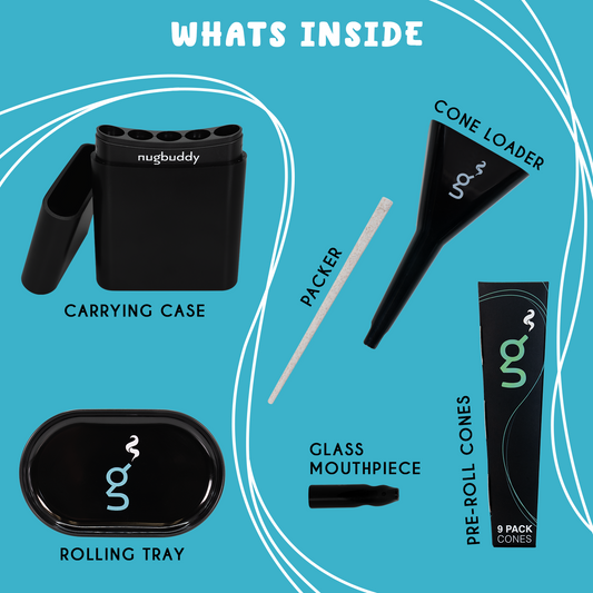 Cone Kit - 6pc Accessories | Holder, Tray, Filler, Packer, Tip, Paper