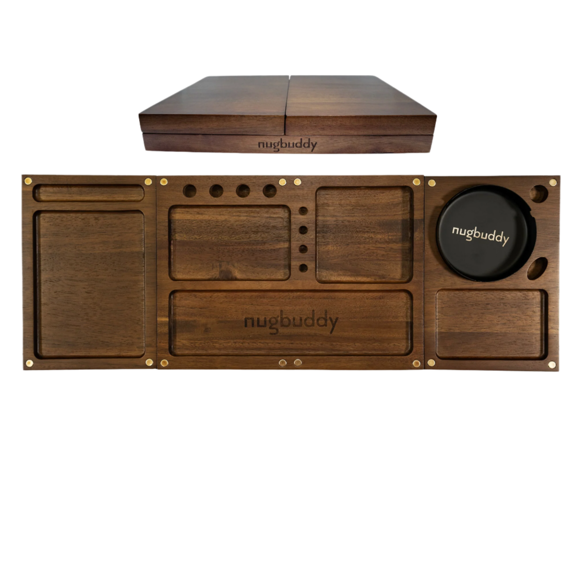 Wooden Rolling Tray - 3 in 1 Folding Design – nugbuddy